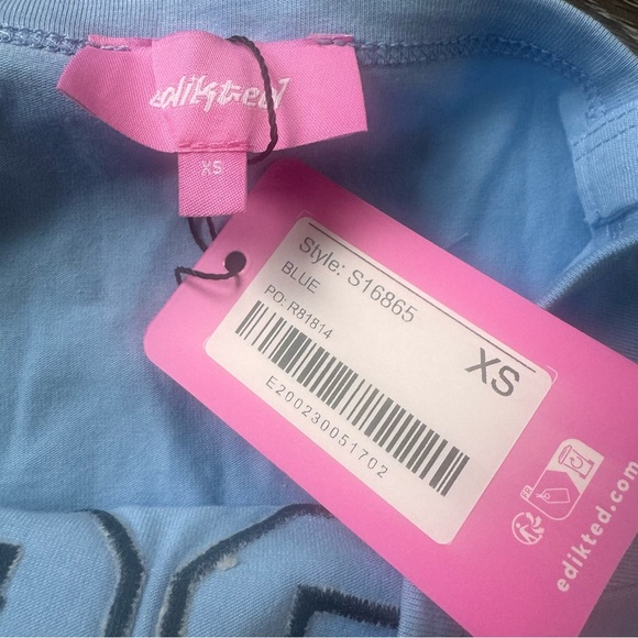 Edikted Blue Camisole with '80' Print - Picture 4 of 4